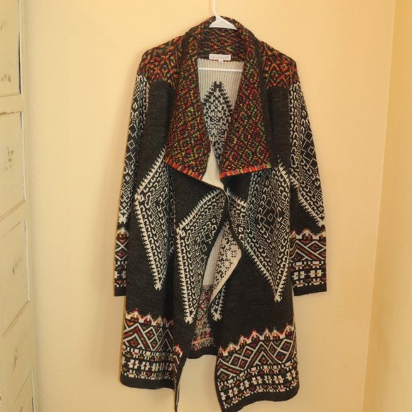 KEREN hart Sweaters - Keren Hart Duster Aztec Sweater Size Large